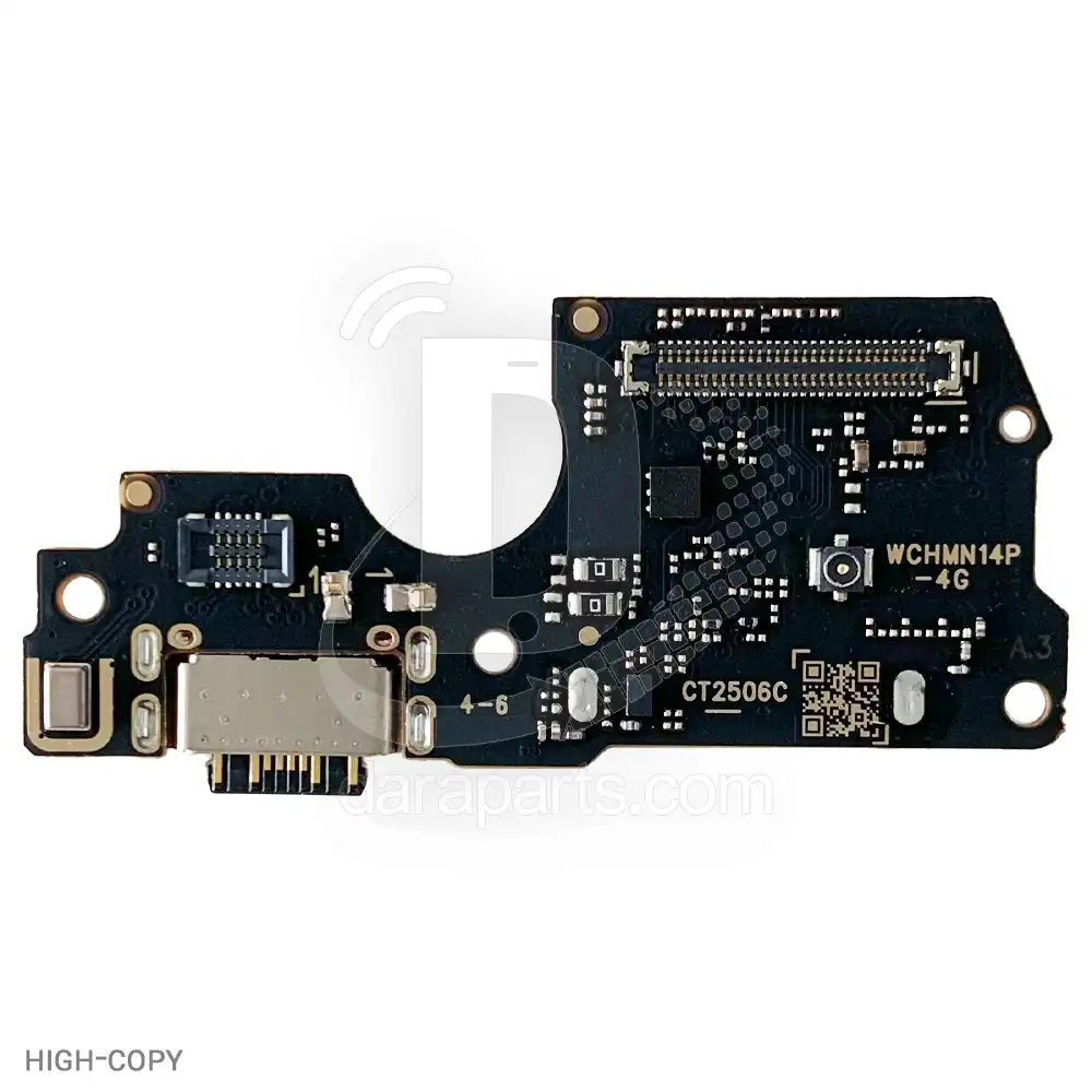 Board-Charge-Xiaomi-Redmi-Note-14-Pro-4G-High-Copy-1 قیمت و خرید برد شارژ شیائومی سازگار با Redmi Note 14 Pro 4G (ردمی نوت 14 پرو فورجی) در سه کیفیت اورجینال و های کپی و کپی