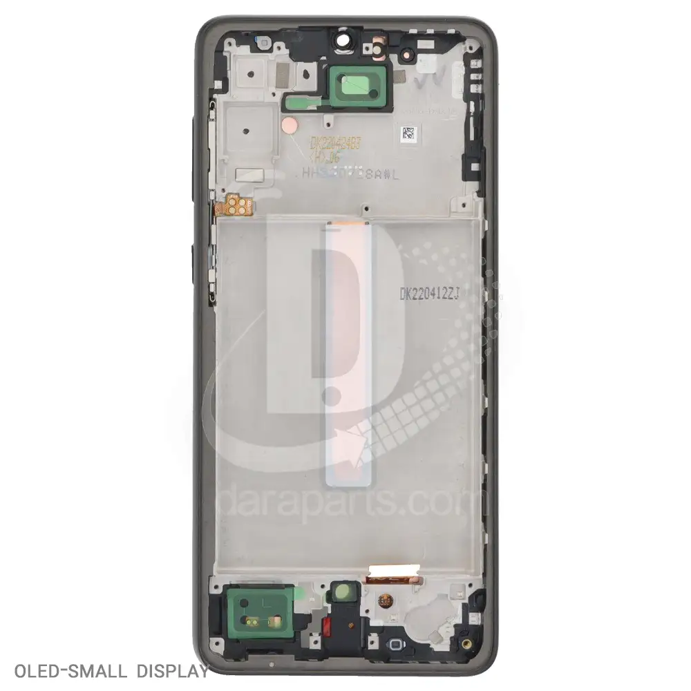 T.LCD-Samsung-Galaxy-A33-A336-OLED-Small-With-Frame-Black-22 قیمت و خرید تاچ ال سی دی بافریم سامسونگ سازگار با گلکسی A33 5G (A336) در کیفیت های شرکتی (Service Pack) و فلت آی سی (OLED)