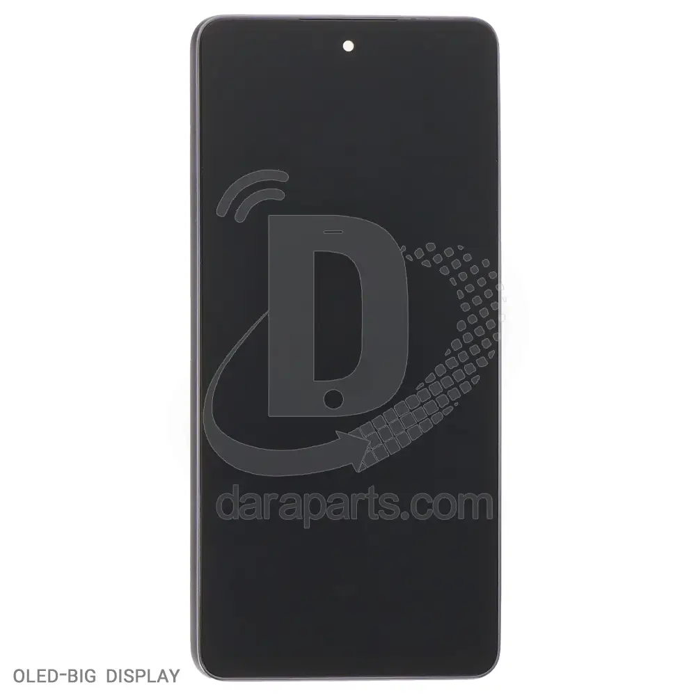 T.LCD-Samsung-Galaxy-A53-A536-OLED-Big-Display-With-Frame-Black-1 قیمت و خرید تاچ ال سی دی بافریم سامسونگ سازگار با گلکسی A53 (A536) در کیفیت های شرکتی (Service Pack) و فلت آی سی (OLED)