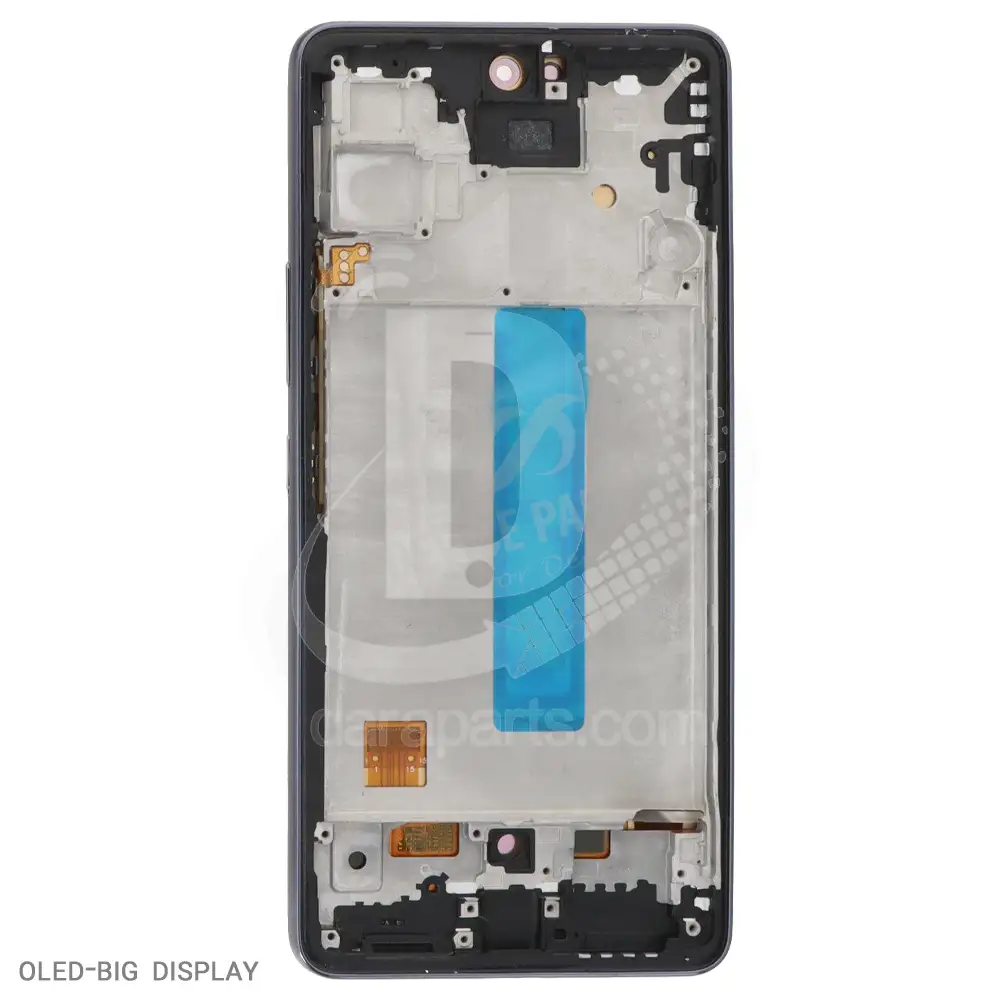 T.LCD-Samsung-Galaxy-A53-A536-OLED-Big-Display-With-Frame-Black-2 قیمت و خرید تاچ ال سی دی بافریم سامسونگ سازگار با گلکسی A53 (A536) در کیفیت های شرکتی (Service Pack) و فلت آی سی (OLED)
