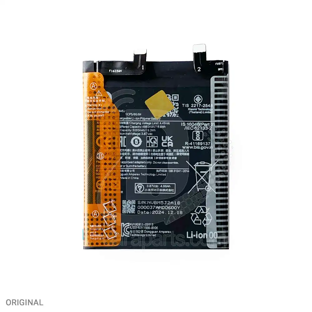 Battery-Xiaomi 12T, 12T Pro, K50 Ultra-BM5J-2 Battery Xiaomi 12T Pro (BM5J) قیمت و خرید همکاری باتری BM5J سازگار با گوشی شیائومی Xiaomi 12T و Xiaomi 12T Pro و Redmi K50 Ultra (شیاومی 12 تی پرو)