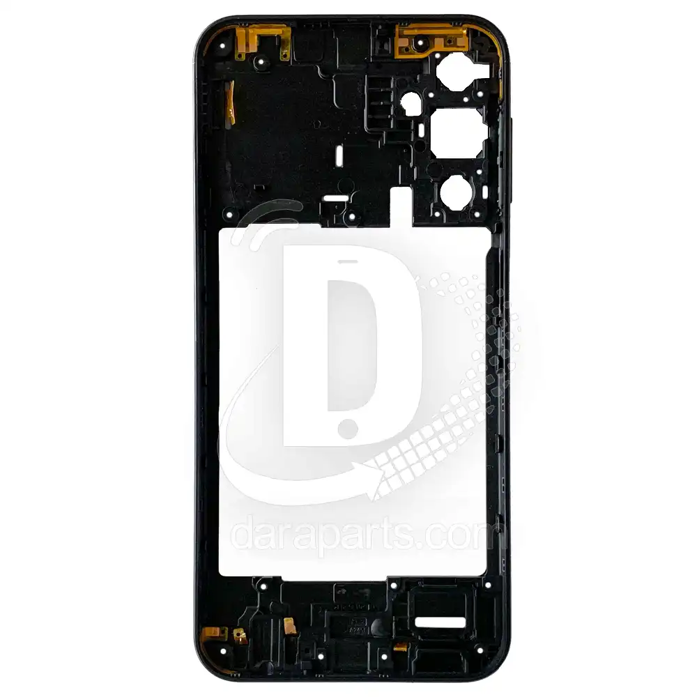 Middle-Frame-Samsung-Galaxy-A24-A245-2-black Middle Frame Samsung Galaxy A24 (A245) قیمت و خرید همکاری فریم میانی سامسونگ A24 – A245 (میدل فریم پلاستیکی گلکسی آ بیست و چهار) در قطعات موبایل دارا | Dara Mobile Parts
