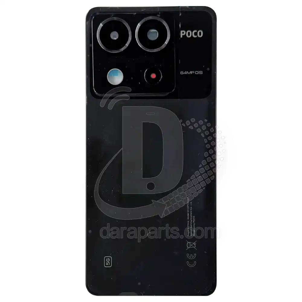 Backdoor-poco-x6-with-glass-camera-black-1 قیمت و خرید درب پشت شیائومی Poco X6 (پوکو ایکس 6)